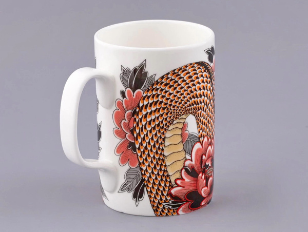 Подарочный набор Бокал с блюдем и крышкой TATTOO Serpenta 390 мл, Императорский фарфоровый завод 81.32804.00.1