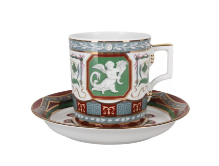 Сервиз чайный ИФЗ Античный (Гербовая) 14 предметов, Императорский фарфоровый завод (ЛФЗ) 81.24412.00.1