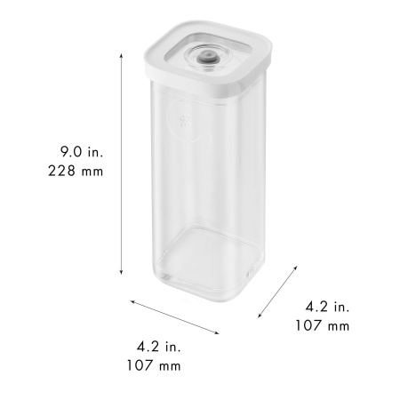 Контейнер пластиковый ZWILLING Cube для вакуумного хранения, прозрачный, 3S, 1.3 л, Zwilling J.A. Henckels (1025124)
