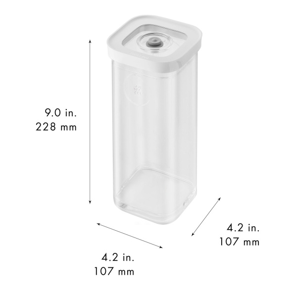 Контейнер пластиковый ZWILLING Cube для вакуумного хранения, прозрачный, 3S, 1.3 л, Zwilling J.A. Henckels (1025124)