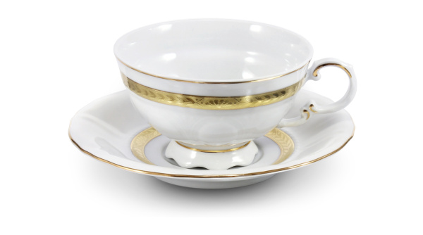 Чайный сервиз 6 персон 15 предметов, Золотой кант Соната 07160725-1239, Leander