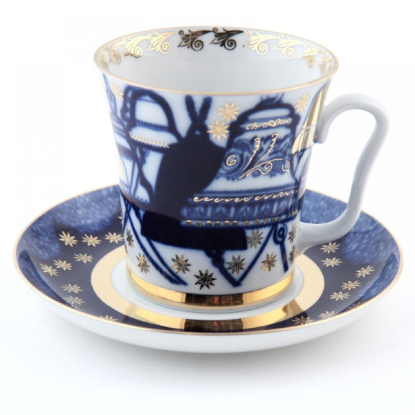 Бокал с Блюдцем Ленинградский, Колокола, 360 мл, Императорский фарфоровый завод (ЛФЗ) 81.15204.00.1