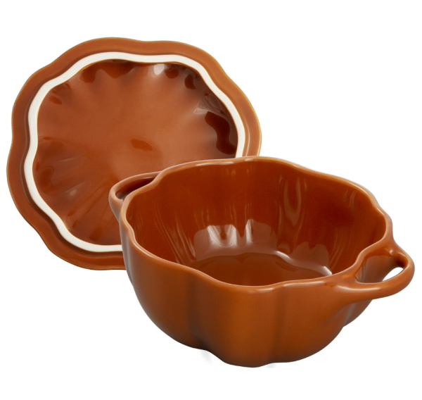 Кокот мини Тыква 12,2 см 0,5 л, Staub Ceramic, корица (40511-555) Кокот мини Тыква 12,2 см 0,5 л, Staub Ceramic, корица (40511-555)