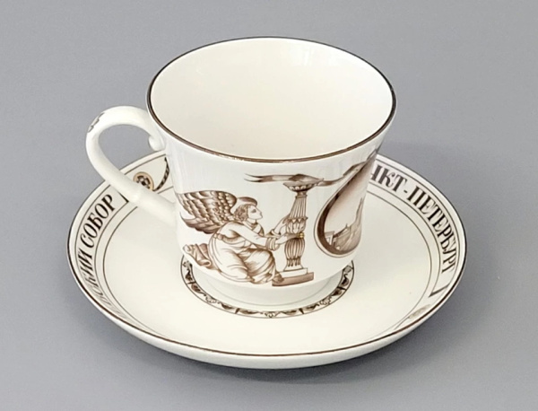 Чашка с блюдцем чайная 220 мл, Исаакиевский собор (Банкетная), Императорский фарфоровый завод (ИФЗ) 81.14849.00.1