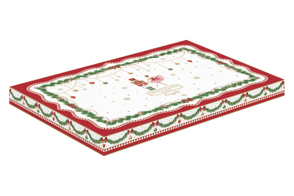 Блюдо овальное 35х23,5 см, Щелкунчик - Новогодняя гирлянда, Magie de Noel, Easy Life Блюдо овальное 35х23,5 см, Щелкунчик - Новогодняя гирлянда, Magie de Noel, Easy Life