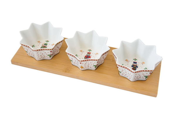 Набор для закусок Щелкунчик, 4 предмета 34х12 см Easy Life (59098al)