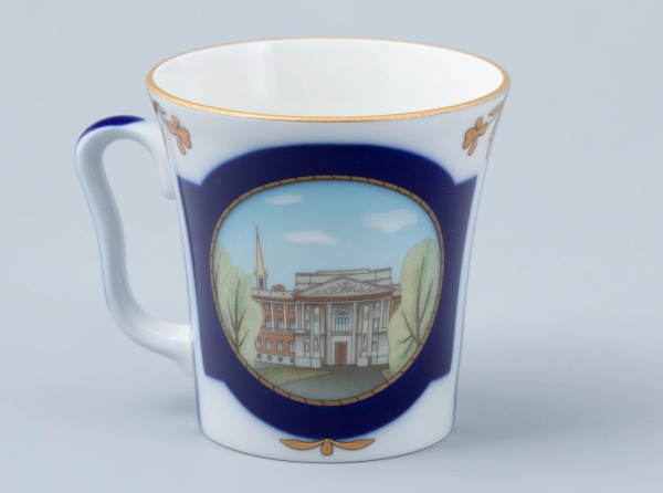 Бокал с Блюдцем Ленинградский, Прадеду правнук, 360 мл, Императорский фарфоровый завод 81.31478.00.1