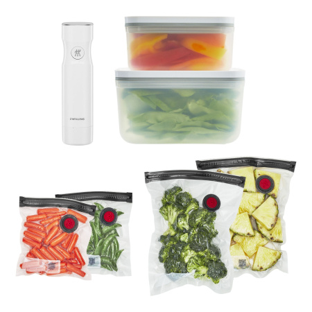 Набор для вакуумного хранения продуктов, пластик, S/M, 7 предметов ZWILLING Fresh&Save, Zwilling J.A. Henckels (36807-006)