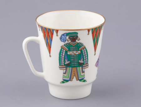 Комплект кофейный 3 предмета Петрушка (Майская) Императорский фарфоровый завод (ИФЗ) 81.17662.00.1