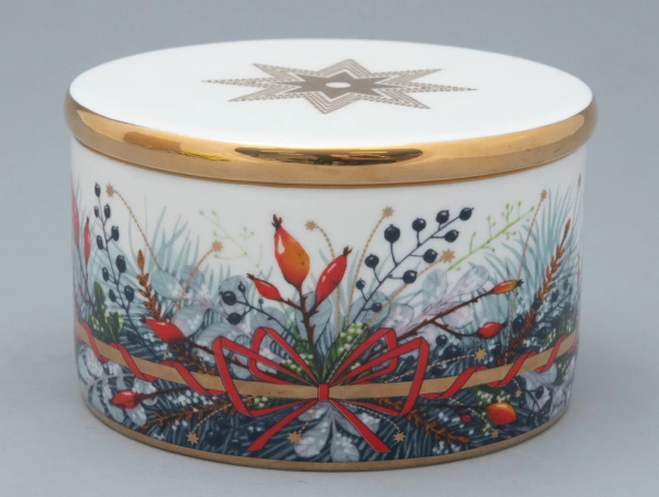 Подарочный набор шкатулка Календа (Идиллия) 13 см, Императорский фарфоровый завод (ИФЗ) 81.31560.00.1