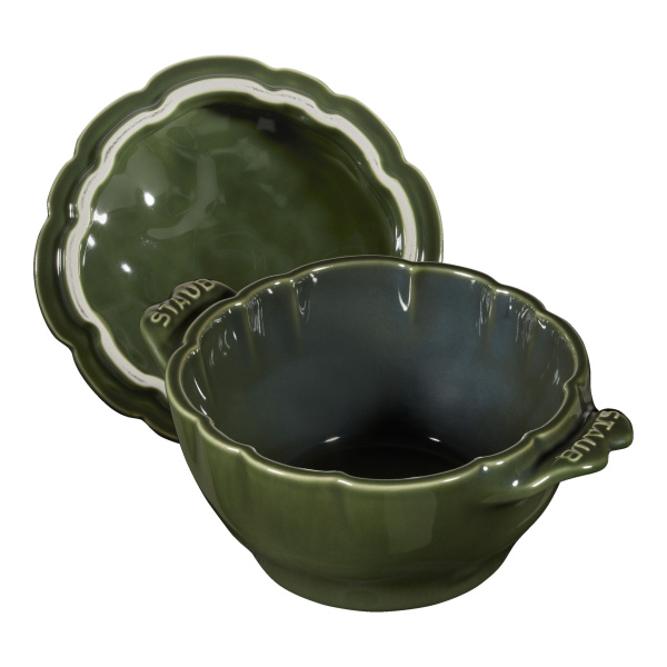 Кокот мини Артишок 12,5 см 450 мл, Staub Ceramic, темно-зеленый (40500-326) Кокот мини Артишок 12,5 см 450 мл, Staub Ceramic, темно-зеленый (40500-326)