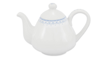 Чайный сервиз на 4 персоны 11 предметов Хюгге Голубые узоры 71160717-327B, Leander