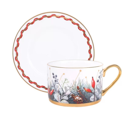 Сервиз чайный ИФЗ Календа (Идиллия) 10 предметов на 4 персоны, Императорский фарфоровый завод 81.27777.00.1