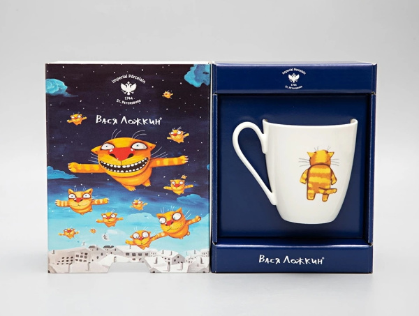 Подарочный набор ИФЗ Бокал 450 мл Вариации Вася Ложкин. Уйду я от вас, Императорский фарфоровый завод 81.29374.00.1