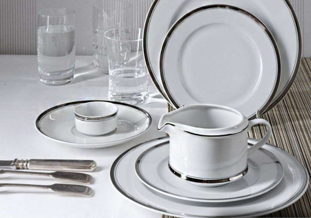 Столовый сервиз на 6 персон 24 предмета Изящная платина, Сабина 02162124-0011, Leander