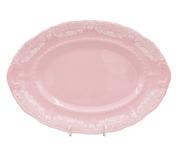 Столовый сервиз на 6 персон 25 предметов, Белый узор, Розовый фарфор Соната 07262011-3001, Leander Столовый сервиз на 6 персон 25 предметов, Белый узор, Розовый фарфор Соната 07262011-3001, Leander