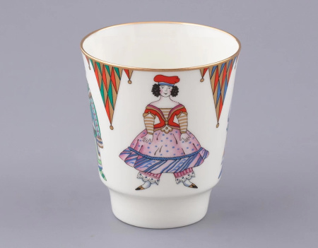 Комплект кофейный 3 предмета Петрушка (Майская) Императорский фарфоровый завод (ИФЗ) 81.17662.00.1