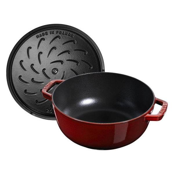 Кокот Петух 24 см 3,6 л, гранатовый, Staub La Cocotte (11752487) Кокот Петух 24 см 3,6 л, гранатовый, Staub La Cocotte (11752487)