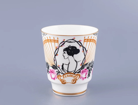 Чашка с блюдцем кофейная 165 мл, Посвящение Анне Андреевне (Майская) Императорский фарфоровый завод (ИФЗ) 81.10583.00.1