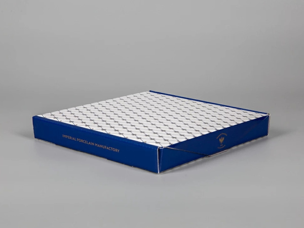 Подарочный набор Настенная тарелка 195 мм Пурпурный дракон, форма Эллипс, Императорский фарфоровый завод (ИФЗ) 81.31542.00.1