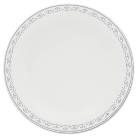 Набор тарелок на 4 персоны 12 предметов Хюгге Серые узоры 71160120-327C, Leander