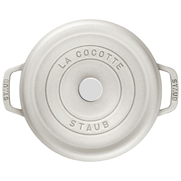 Кокот круглый 24 см, 3,8 л, белый трюфель, Staub La Cocotte (11024107) Кокот круглый 24 см, 3,8 л, белый трюфель, Staub La Cocotte (11024107)
