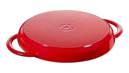 Сковорода-гриль круглая 26 см с 2 ручками Staub, вишневая (1203006)