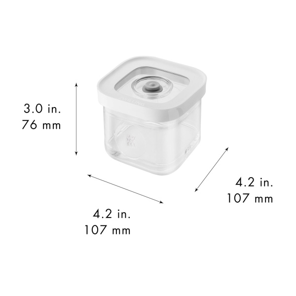 Контейнер пластиковый ZWILLING Cube для вакуумного хранения, прозрачный, S, 320 мл, Zwilling J.A. Henckels (1025079) Контейнер пластиковый ZWILLING Cube для вакуумного хранения, прозрачный, S, 320 мл, Zwilling J.A. Henckels (1025079)