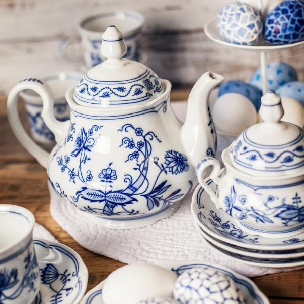 Чайный сервиз 6 персон 15 предметов, Гжель Мэри Энн 03160725-0055, Leander