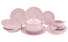 Столовый сервиз на 6 персон 25 предметов, Мелкие цветы, Розовый фарфор Соната 07262011-0158, Leander
