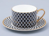 Чашка с блюдцем ИФЗ Неро 2 (Идиллия) 250 мл, Императорский фарфоровый завод 81.31117.00.1