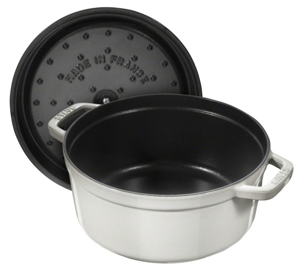 Кокот круглый 24 см, 3,8 л, белый трюфель, Staub La Cocotte (11024107) Кокот круглый 24 см, 3,8 л, белый трюфель, Staub La Cocotte (11024107)