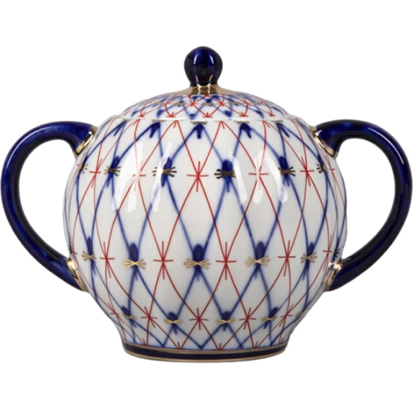 Сахарница Сетка 1950 (Тюльпан) Императорский фарфоровый завод (ИФЗ) 80.42359.00.1