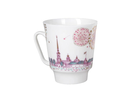 Чашка с блюдцем кофейная Волшебная ночь (Майская) 165 мл, Императорский фарфоровый завод (ИФЗ) 81.27381.00.5