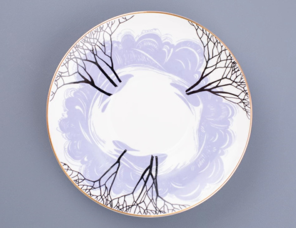 Чашка с блюдцем кофейная 165 мл, Посвящение Анне Андреевне (Майская) Императорский фарфоровый завод (ИФЗ) 81.10583.00.1