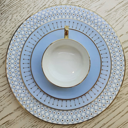 Тарелка плоская 270 мм ИФЗ Азур (Стандартная 2) Императорский фарфоровый завод 80.93398.00.1