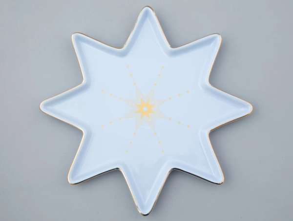 Подарочный набор ИФЗ Азур (Звезда) тарелки 2 предмета, Императорский фарфоровый завод 81.27759.00.1 Подарочный набор ИФЗ Азур (Звезда) тарелки 2 предмета, Императорский фарфоровый завод 81.27759.00.1