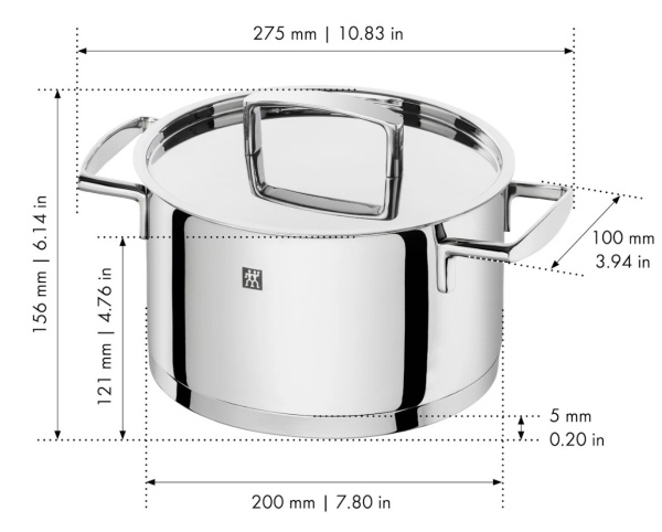 Набор кастрюль 5 предметов Zwilling Passion, Zwilling J.A. Henckels (1006135)
