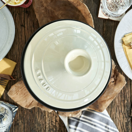 Тажин 28 см Staub, черный кремовый (1302823)