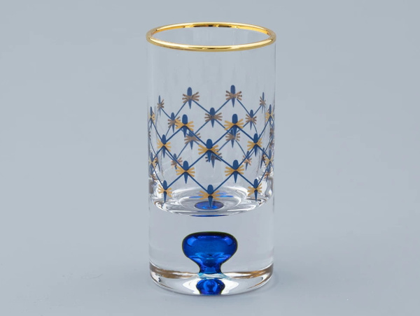 Набор (4 стопки для водки) 30 мл Кобальтовая сетка, Императорский фарфоровый завод (ИФЗ) 14.11006.07