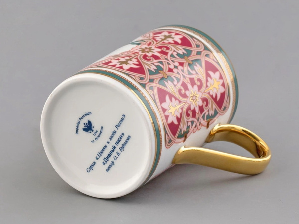 Бокал ИФЗ Дивный Пион (форма Соло) 400 мл, в подарочной упаковке, Императорский фарфоровый завод 81.32714.00.1