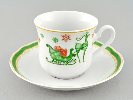 Чайный сервиз 6 персон 15 предметов Новогодний, Мэри-Энн 03160725-2573, Leander