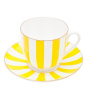 Чашка с блюдцем кофейная 180 мл, Да и Нет (Желтый) (Ландыш) Императорский фарфоровый завод (ЛФЗ) 81.16678.00.1