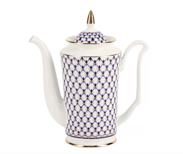 Кофейник Кобальтовая сетка (Юлия) 690 мл, Императорский фарфоровый завод (ЛФЗ) 80.66466.00.1